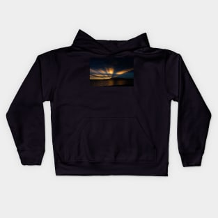 Sunset waterscape Photography Kids Hoodie